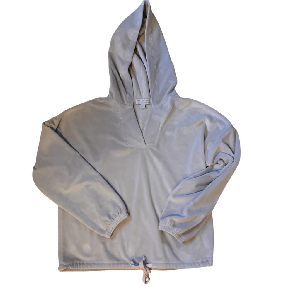 Barefoot Dreams LuxeChic Hoodie Women's Medium Silver Gray